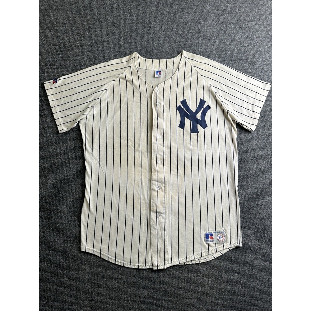 Mens 1990s Russell Athletic New York Yankees Jersey USA, Size XL